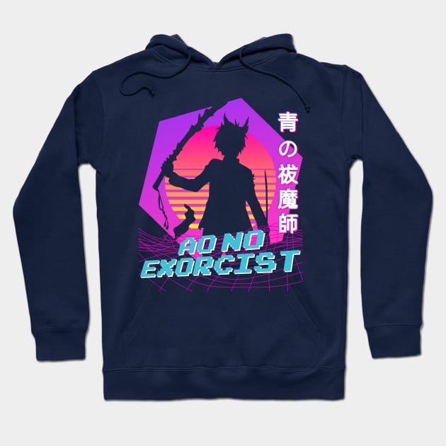 Blue Exorcist - Vaporwave Hoodie by The Artz